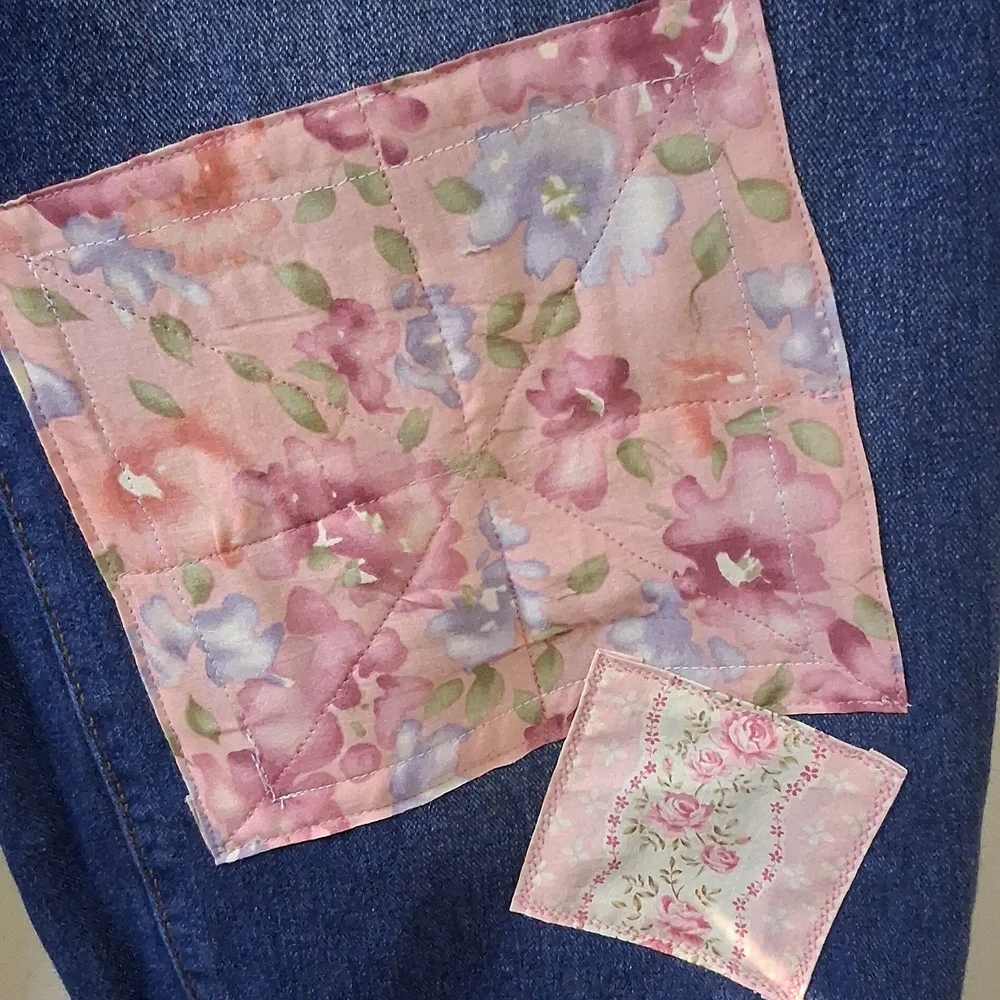 Patchwork Denim Barrel Leg Jeans - Picture 7 of 12